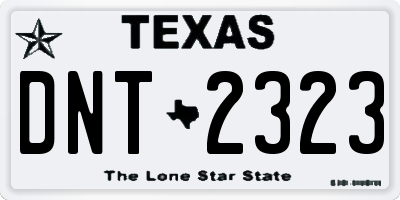 TX license plate DNT2323