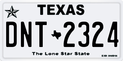 TX license plate DNT2324