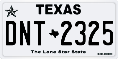 TX license plate DNT2325