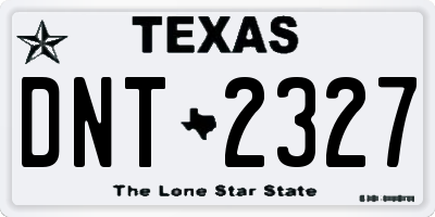 TX license plate DNT2327