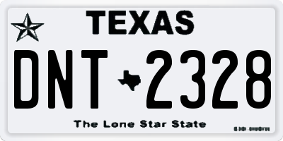 TX license plate DNT2328