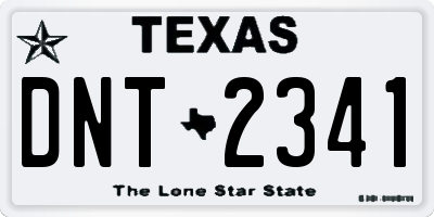 TX license plate DNT2341