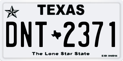 TX license plate DNT2371