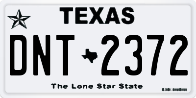 TX license plate DNT2372