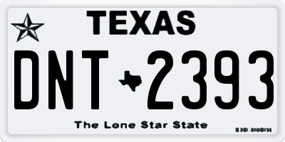 TX license plate DNT2393