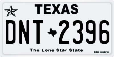 TX license plate DNT2396