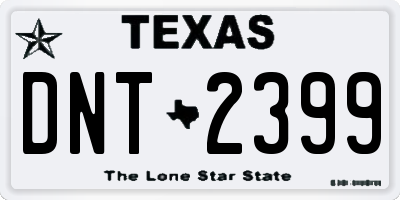 TX license plate DNT2399