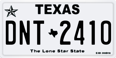 TX license plate DNT2410