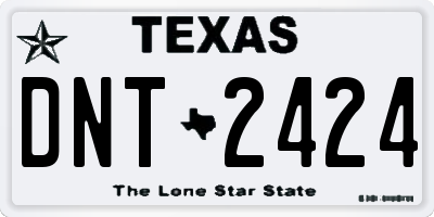 TX license plate DNT2424