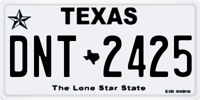 TX license plate DNT2425