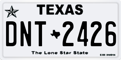 TX license plate DNT2426