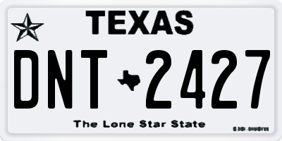 TX license plate DNT2427