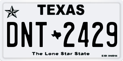 TX license plate DNT2429