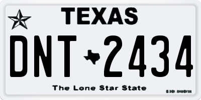 TX license plate DNT2434