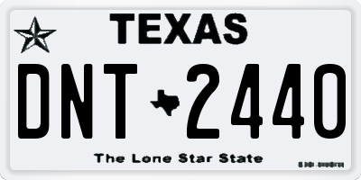 TX license plate DNT2440