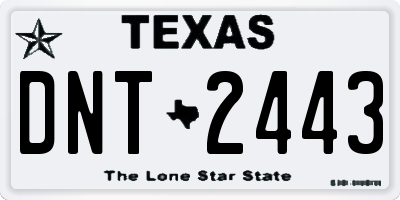 TX license plate DNT2443