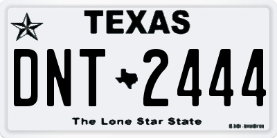 TX license plate DNT2444