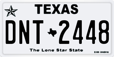 TX license plate DNT2448