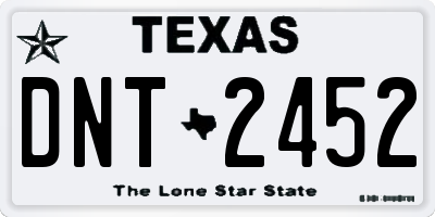 TX license plate DNT2452