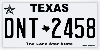TX license plate DNT2458