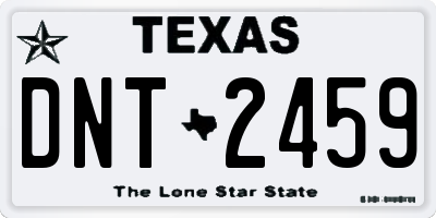 TX license plate DNT2459