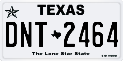 TX license plate DNT2464