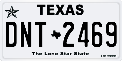 TX license plate DNT2469
