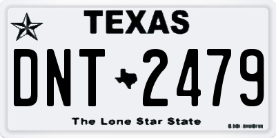 TX license plate DNT2479