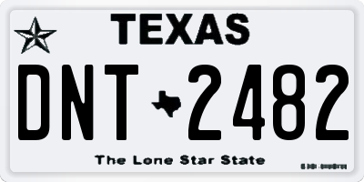 TX license plate DNT2482
