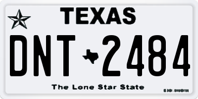 TX license plate DNT2484