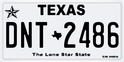 TX license plate DNT2486