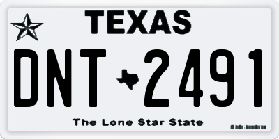 TX license plate DNT2491