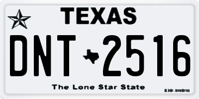 TX license plate DNT2516