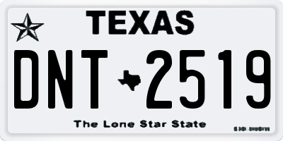TX license plate DNT2519