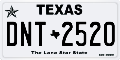 TX license plate DNT2520