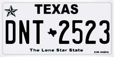 TX license plate DNT2523