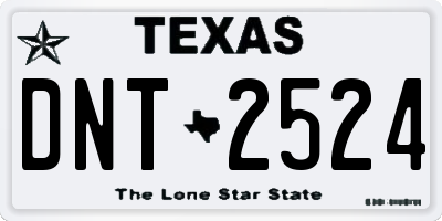 TX license plate DNT2524
