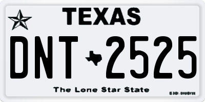 TX license plate DNT2525