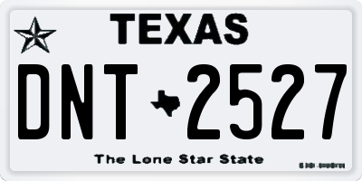 TX license plate DNT2527