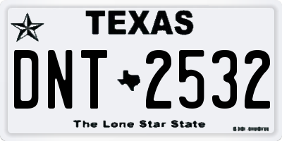 TX license plate DNT2532