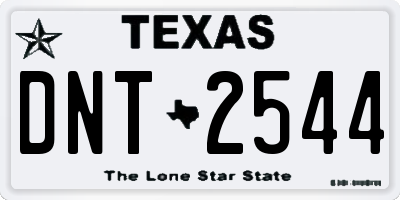 TX license plate DNT2544