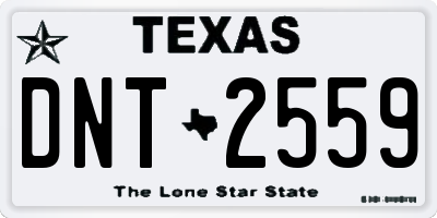 TX license plate DNT2559