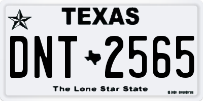 TX license plate DNT2565