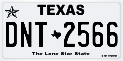 TX license plate DNT2566