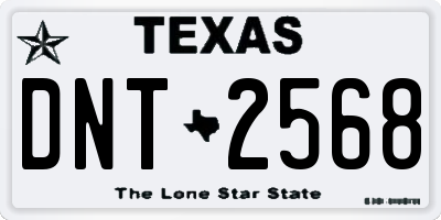 TX license plate DNT2568