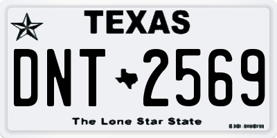 TX license plate DNT2569