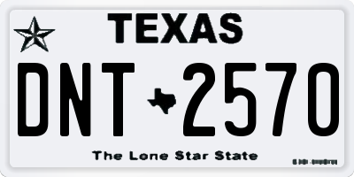 TX license plate DNT2570