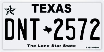 TX license plate DNT2572