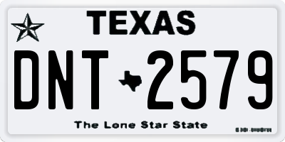 TX license plate DNT2579