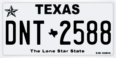 TX license plate DNT2588
